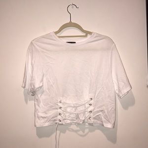 ZARA “CORSET” CROP TOP